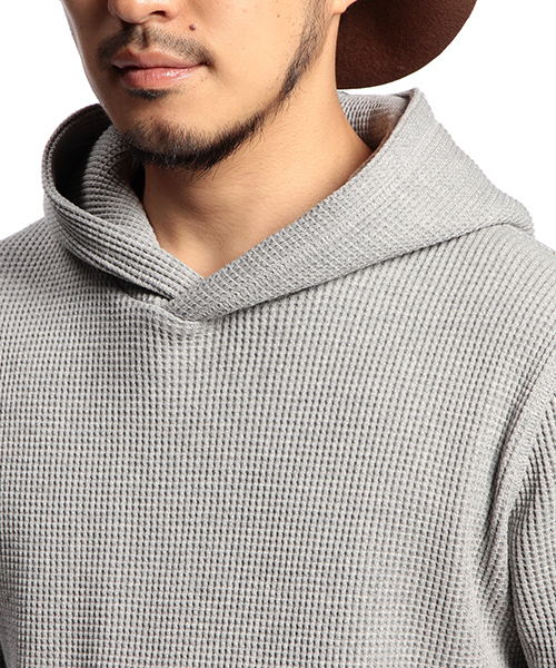 B:MING by BEAMS（ビーミングバイビームス）の「ビーミング by ビームス / サーマルプルオーバーパーカ（パーカー・メンズ・グレー/ブラック/オフホワイト・MEDIUM/X-LARGE/SMALL/LARGE）」の6枚目の写真