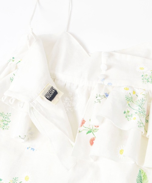 HOLIDAY（ホリデイ）の「FLOWER RUFFLE CAMI DRESS フラワーラッフル 