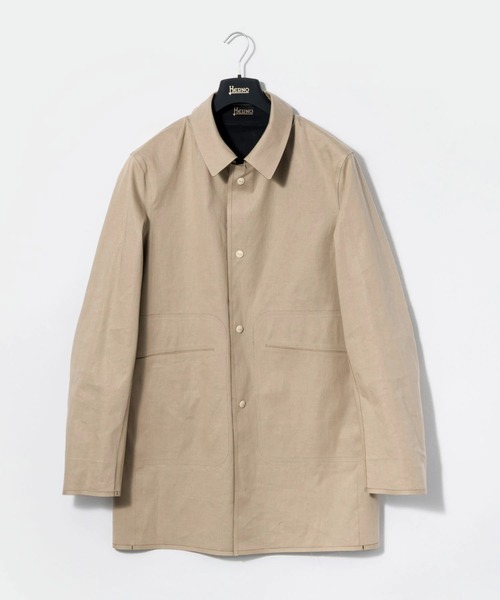 HERNO（ヘルノ）の「HERNO ヘルノ リバーシブル コットン ステンカラーコート（ステンカラーコート・メンズ・ダークブルー・50/48/46）」の17枚目の写真