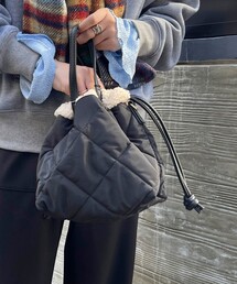 CACHELLIE | 【Cachellie/カシェリエ】キルトボアリバーショルダートートバッグ(トートバッグ)