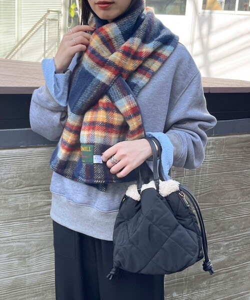 CACHELLIE（カシェリエ）の「【Cachellie/カシェリエ】キルトボアリバーショルダートートバッグ（トートバッグ・レディース・ベージュ/ブラック・FREE）」の10枚目の写真