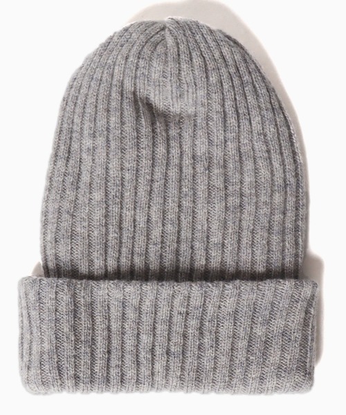 TWEED MILL（ツイードミル）の「TWEEDMILL/ツイードミル ニット帽（ニットキャップ/ビーニー・メンズ・ライトグレー/ブラック・FREE）」の8枚目の写真
