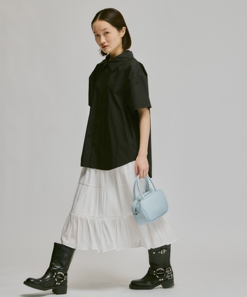 FEKETE（フェケテ）の「TIERED FLARED SKIRT / ティアードフレア