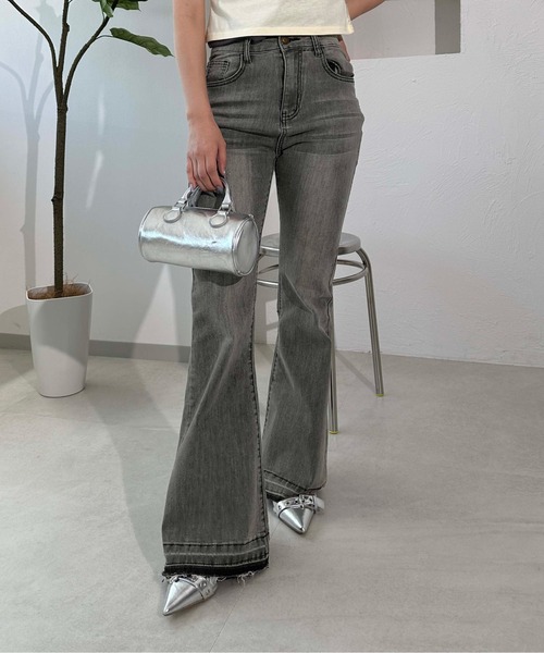 sedacle girl（セダクルガール）の「オーバーダイベルボトムデニム