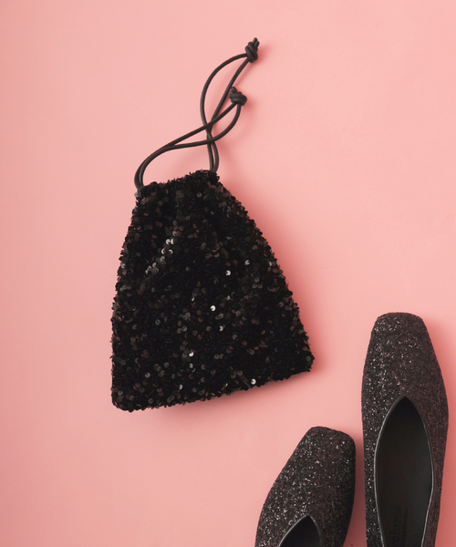 JOURNAL STANDARD relume（ジャーナルスタンダード　レリューム）の「《追加》RELUME スパンコールバッグ（ショルダーバッグ・レディース・シルバー/ブラック/ネイビー・FREE）」の2枚目の写真