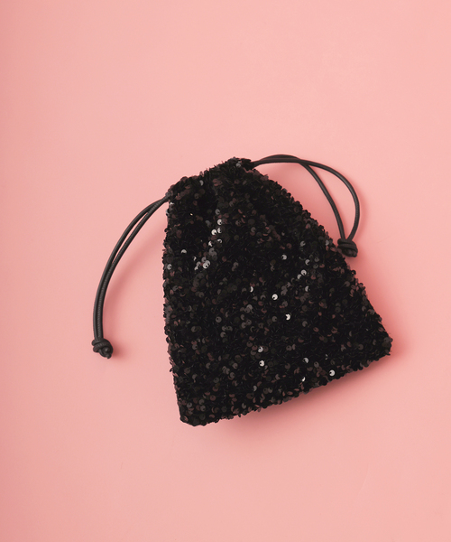 JOURNAL STANDARD relume（ジャーナルスタンダード　レリューム）の「《追加》RELUME スパンコールバッグ（ショルダーバッグ・レディース・シルバー/ブラック/ネイビー・FREE）」の4枚目の写真