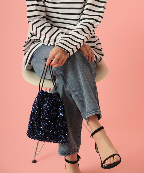 JOURNAL STANDARD relume（ジャーナルスタンダード　レリューム）の「《追加》RELUME スパンコールバッグ（ショルダーバッグ・レディース・シルバー/ブラック/ネイビー・FREE）」の13枚目の写真