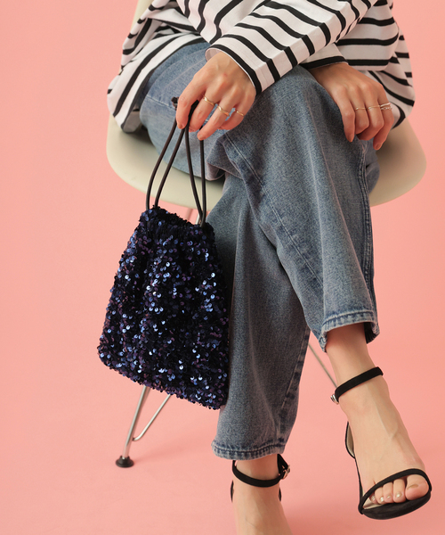 JOURNAL STANDARD relume（ジャーナルスタンダード　レリューム）の「《追加》RELUME スパンコールバッグ（ショルダーバッグ・レディース・シルバー/ブラック/ネイビー・FREE）」の14枚目の写真