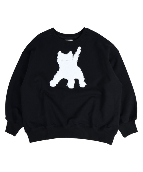 aeae（エーイーエーイー）の「Flashed Cats Eye Boucle Sweatshirts（スウェット・レディース・ホワイト/ブラック・SMALL/MEDIUM）」の3枚目の写真