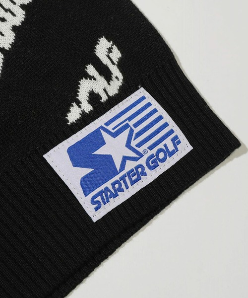 STARTER BLUE LABEL(スターターブルーレーベル)の「【STARTER GOLF】スターターゴルフ ラバーロゴワッペンシューティングパターン総柄カーディガン SG-123008(ニット/セーター・レディース・サーモンピンク/イエロー/ブラック/サックスブルー・M/S/L)」の14枚目の写真