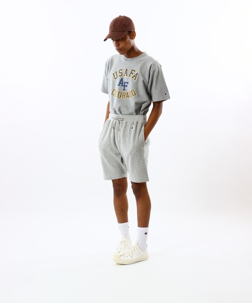 Champion(チャンピオン)の「【Champion/チャンピオン】メンズ リバースウィーブ(R) スウェットショーツ(スウェットパンツ・メンズ・オートミール/ダークブラック/グレー/ネイビー・X-LARGE/LARGE/MEDIUM)」の9枚目の写真