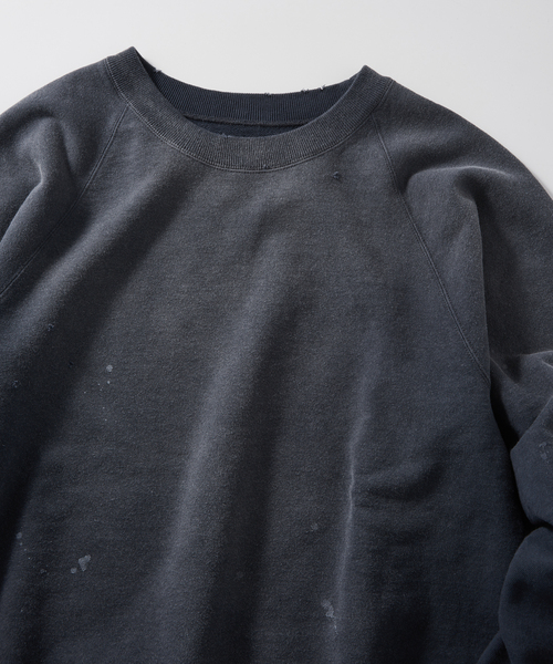 JOURNAL STANDARD relume（ジャーナルスタンダード　レリューム）の「【TEST / テスト】別注 ヴィンテージウォッシュスウェット（スウェット・メンズ・ブラック/グリーン/ネイビー・MEDIUM/LARGE）」の6枚目の写真