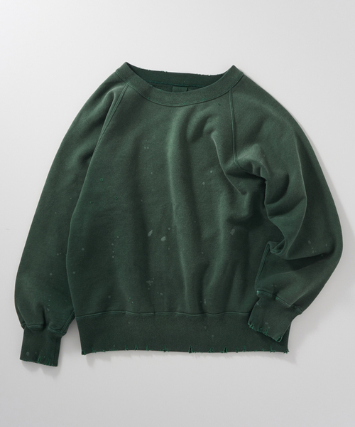 JOURNAL STANDARD relume（ジャーナルスタンダード　レリューム）の「【TEST / テスト】別注 ヴィンテージウォッシュスウェット（スウェット・メンズ・ブラック/グリーン/ネイビー・MEDIUM/LARGE）」の8枚目の写真