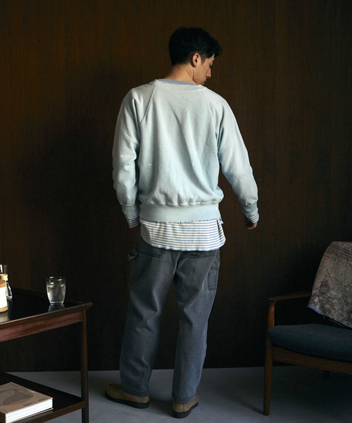 JOURNAL STANDARD relume（ジャーナルスタンダード　レリューム）の「【TEST / テスト】別注 ヴィンテージウォッシュスウェット（スウェット・メンズ・ブラック/グリーン/ネイビー・MEDIUM/LARGE）」の12枚目の写真