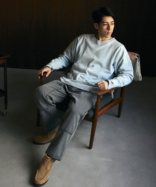 JOURNAL STANDARD relume（ジャーナルスタンダード　レリューム）の「【TEST / テスト】別注 ヴィンテージウォッシュスウェット（スウェット・メンズ・ブラック/グリーン/ネイビー・MEDIUM/LARGE）」の13枚目の写真