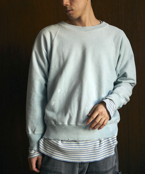 JOURNAL STANDARD relume（ジャーナルスタンダード　レリューム）の「【TEST / テスト】別注 ヴィンテージウォッシュスウェット（スウェット・メンズ・ブラック/グリーン/ネイビー・MEDIUM/LARGE）」の14枚目の写真
