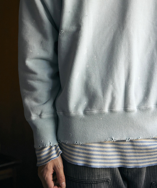 JOURNAL STANDARD relume（ジャーナルスタンダード　レリューム）の「【TEST / テスト】別注 ヴィンテージウォッシュスウェット（スウェット・メンズ・ブラック/グリーン/ネイビー・MEDIUM/LARGE）」の16枚目の写真