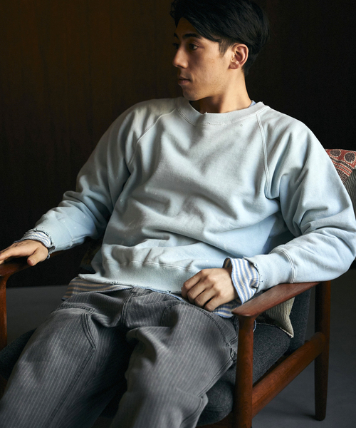 JOURNAL STANDARD relume（ジャーナルスタンダード　レリューム）の「【TEST / テスト】別注 ヴィンテージウォッシュスウェット（スウェット・メンズ・ブラック/グリーン/ネイビー・MEDIUM/LARGE）」の20枚目の写真