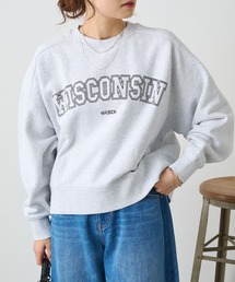 パイルカット裏毛ロゴプリントプルオーバー