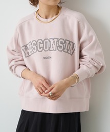 PUAL CE CIN | パイルカット裏毛ロゴプリントプルオーバー(スウェット)
