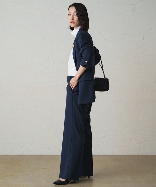 極美品 ラウンジドレス フレアスラックス ブラック LOUNGEDRESS（ラウンジドレス）の「フレアスラックス