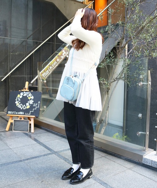 ACCOMMODE（アコモデ）の「ポイントステッチミニショルダーバッグ（ショルダーバッグ・レディース・アイボリー/ブルー/ブラック・FREE）」の9枚目の写真