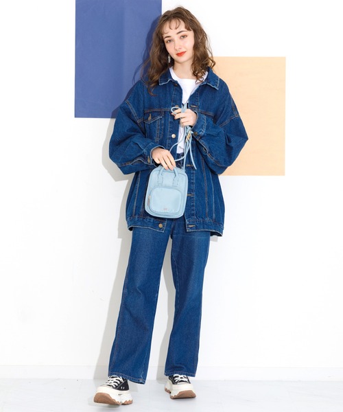 ACCOMMODE（アコモデ）の「ポイントステッチミニショルダーバッグ（ショルダーバッグ・レディース・アイボリー/ブルー/ブラック・FREE）」の8枚目の写真