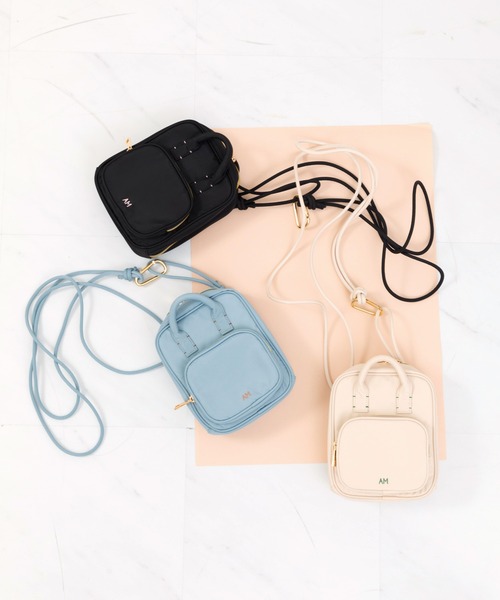 ACCOMMODE（アコモデ）の「ポイントステッチミニショルダーバッグ（ショルダーバッグ・レディース・アイボリー/ブルー/ブラック・FREE）」の10枚目の写真