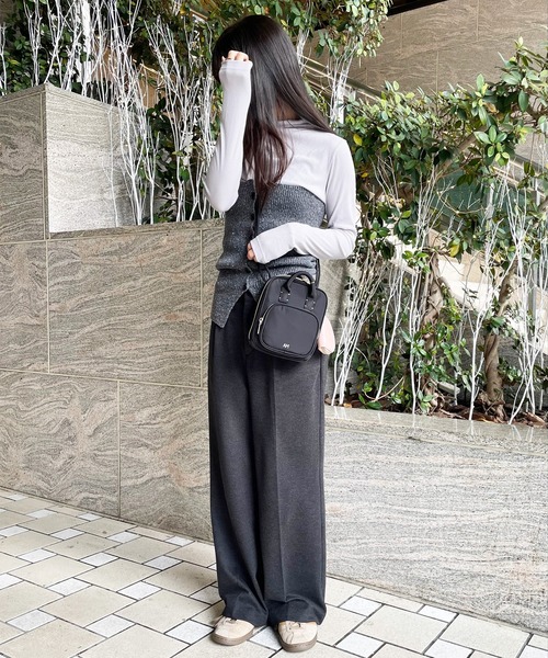 ACCOMMODE（アコモデ）の「ポイントステッチミニショルダーバッグ（ショルダーバッグ・レディース・アイボリー/ブルー/ブラック・FREE）」の20枚目の写真