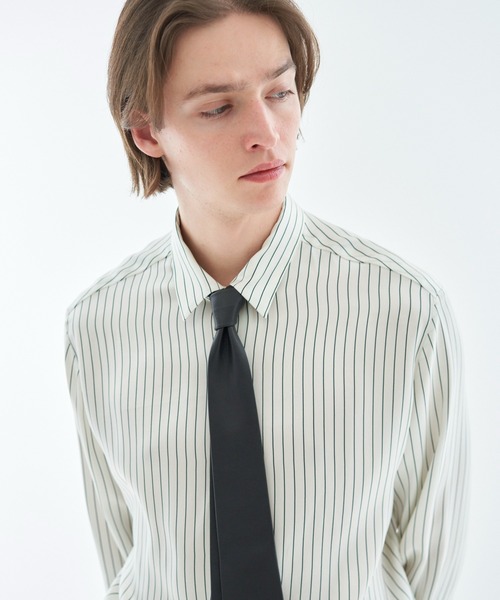 ESTNATION（エストネーション）の「ESTNATION / ラムレザータイ（ネクタイ・メンズ・ブラック・FREE）」の6枚目の写真