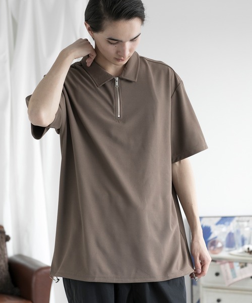 aimoha(アイモハ)の「aimoha men FUNCTIONAL POLO SHIRT ファンクショナルポロシャツ吸水速乾 (SS)(ポロシャツ・メンズ・ダークグレー/ホワイト/ブラック/チョコ・LARGE/X-LARGE/XX-LARGE/XXX-LARGE)」の12枚目の写真