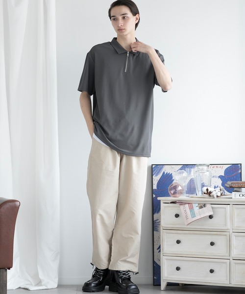 aimoha(アイモハ)の「aimoha men FUNCTIONAL POLO SHIRT ファンクショナルポロシャツ吸水速乾 (SS)(ポロシャツ・メンズ・ダークグレー/ホワイト/ブラック/チョコ・LARGE/X-LARGE/XX-LARGE/XXX-LARGE)」の17枚目の写真