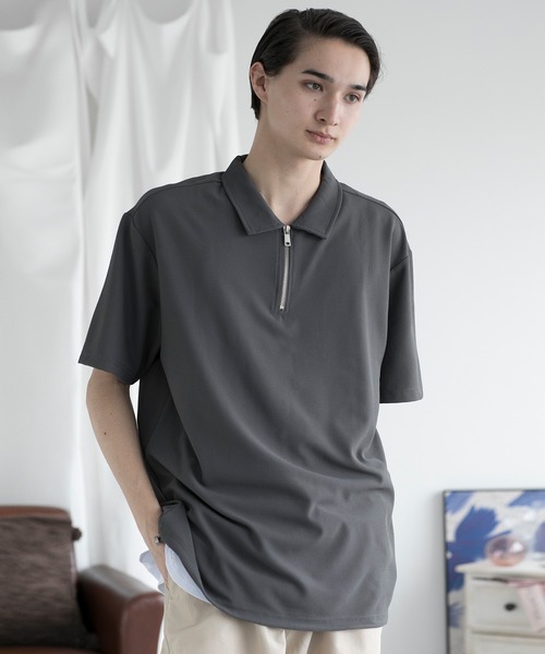 aimoha(アイモハ)の「aimoha men FUNCTIONAL POLO SHIRT ファンクショナルポロシャツ吸水速乾 (SS)(ポロシャツ・メンズ・ダークグレー/ホワイト/ブラック/チョコ・LARGE/X-LARGE/XX-LARGE/XXX-LARGE)」の22枚目の写真