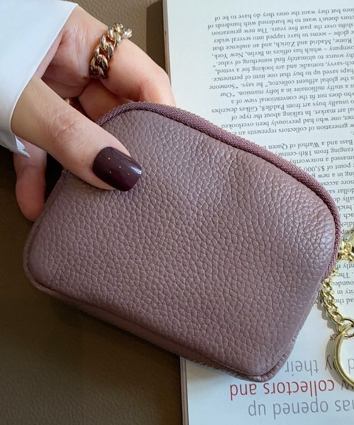 Pochi Pouch(ポチポーチ)の「Pochi Pouch/フェイク ソフトレザー ミニ ポーチ(コインケース・レディース・イエロー/ブラウン/ライトグリーン/ダークグリーン/グレイッシュブルー/アイボリー/ブラック/ライラック/ブラック系/ライラック系/グレー/カリビアンブルー/ワインレッド/カーキ/ピンク・FREE)」の12枚目の写真