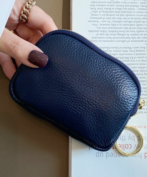 Pochi Pouch(ポチポーチ)の「Pochi Pouch/フェイク ソフトレザー ミニ ポーチ(コインケース・レディース・イエロー/ブラウン/ライトグリーン/ダークグリーン/グレイッシュブルー/アイボリー/ブラック/ライラック/ブラック系/ライラック系/グレー/カリビアンブルー/ワインレッド/カーキ/ピンク・FREE)」の9枚目の写真