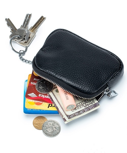 Pochi Pouch(ポチポーチ)の「Pochi Pouch/フェイク ソフトレザー ミニ ポーチ(コインケース・レディース・イエロー/ブラウン/ライトグリーン/ダークグリーン/グレイッシュブルー/アイボリー/ブラック/ライラック/ブラック系/ライラック系/グレー/カリビアンブルー/ワインレッド/カーキ/ピンク・FREE)」の3枚目の写真