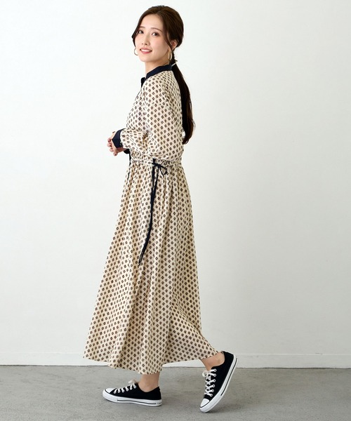 NICOLE white(ニコルホワイト)の「柄デシン切替ワンピース(ワンピース・レディース・その他4/その他1/その他3・FREE)」の10枚目の写真