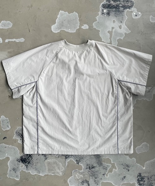 SHAGGIE（シャギー）の「オーバーサッカーユニフォームロゴナイロンTシャツ（Tシャツ/カットソー・レディース・チャコールグレー/ホワイト/グレー・FREE）」の17枚目の写真