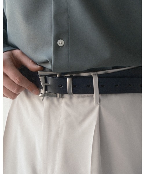 RAGEBLUE(レイジブルー)の「アンティーク風/メタルバックルリアルレザーベルト(ベルト・メンズ・ゴールド/ブラック/ブラック系その他・FREE)」の5枚目の写真