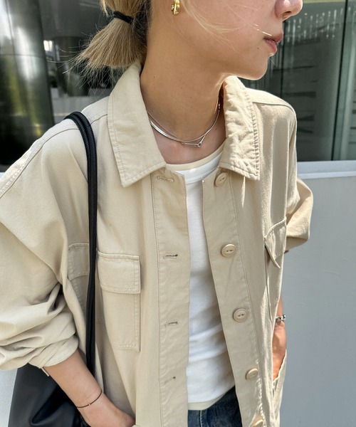 セール】ミリタリールーズジャケット（ミリタリージャケット