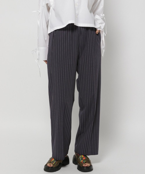 nikoネイビー1 niko and ｜バイカラー透かしニットプルオーバー | Rakuten