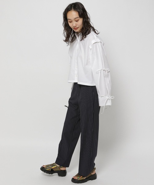 niko and...（ニコアンド）の「キチントEASYハイウエストパンツ（その他パンツ・レディース・アイボリー/ライトグレー/ネイビー・LARGE/MEDIUM）」の16枚目の写真