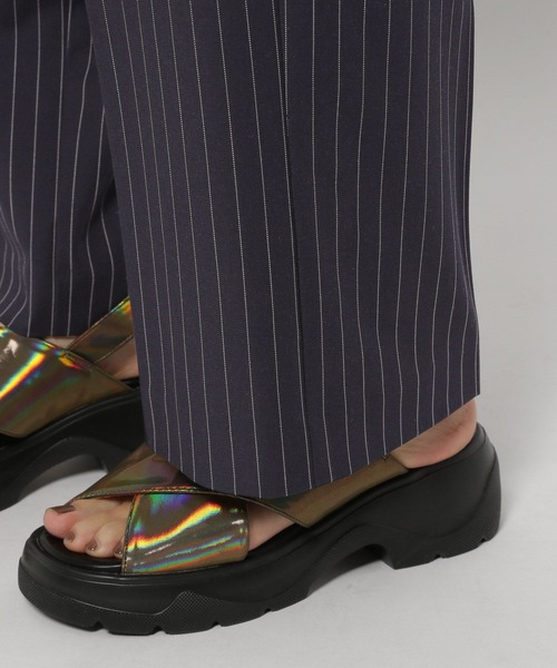 niko and...（ニコアンド）の「キチントEASYハイウエストパンツ（その他パンツ・レディース・アイボリー/ライトグレー/ネイビー・LARGE/MEDIUM）」の12枚目の写真