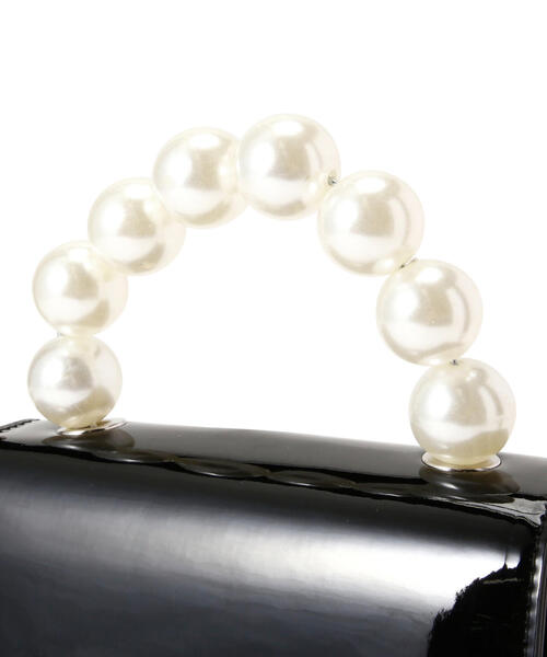 N.（N. Natural Beauty Basic）（エヌエヌナチュラルビューティーベーシック）の「◆パールハンドルミニショルダーバッグ（ショルダーバッグ・レディース・ベージュ/ブラック・ﾌﾘ-）」の13枚目の写真