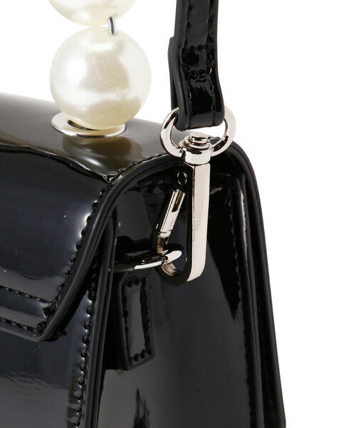 N.（N. Natural Beauty Basic）（エヌエヌナチュラルビューティーベーシック）の「◆パールハンドルミニショルダーバッグ（ショルダーバッグ・レディース・ベージュ/ブラック・ﾌﾘ-）」の16枚目の写真