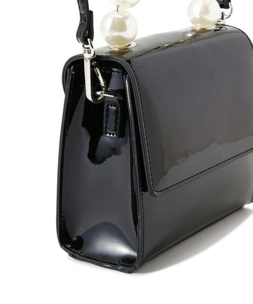 N.（N. Natural Beauty Basic）（エヌエヌナチュラルビューティーベーシック）の「◆パールハンドルミニショルダーバッグ（ショルダーバッグ・レディース・ベージュ/ブラック・ﾌﾘ-）」の18枚目の写真