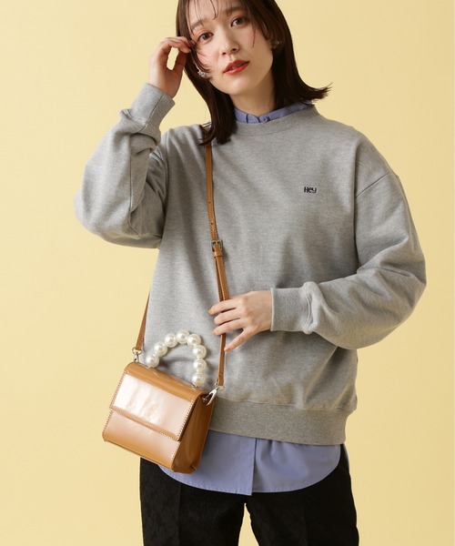 N.（N. Natural Beauty Basic）（エヌエヌナチュラルビューティーベーシック）の「◆パールハンドルミニショルダーバッグ（ショルダーバッグ・レディース・ベージュ/ブラック・ﾌﾘ-）」の7枚目の写真