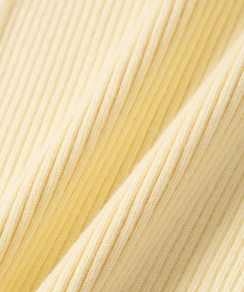 ADAM ET ROPE'（アダムエロペ）の「【サステナブル】3Dニットリブサイクルパンツ（その他パンツ・レディース・ブラック/クリーム・FREE）」の12枚目の写真