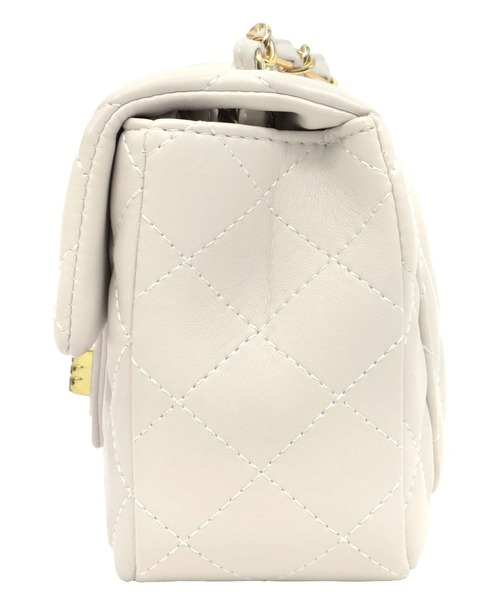 Retica（レティカ）の「[CLOSED] 結婚式バッグ キルティング ゴールド チェーン 2way ショルダーバッグ パーティー（ショルダーバッグ・レディース・ブラック/ライトベージュ・FREE）」の5枚目の写真