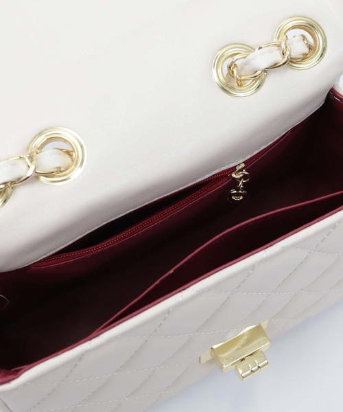 Retica（レティカ）の「[CLOSED] 結婚式バッグ キルティング ゴールド チェーン 2way ショルダーバッグ パーティー（ショルダーバッグ・レディース・ブラック/ライトベージュ・FREE）」の7枚目の写真